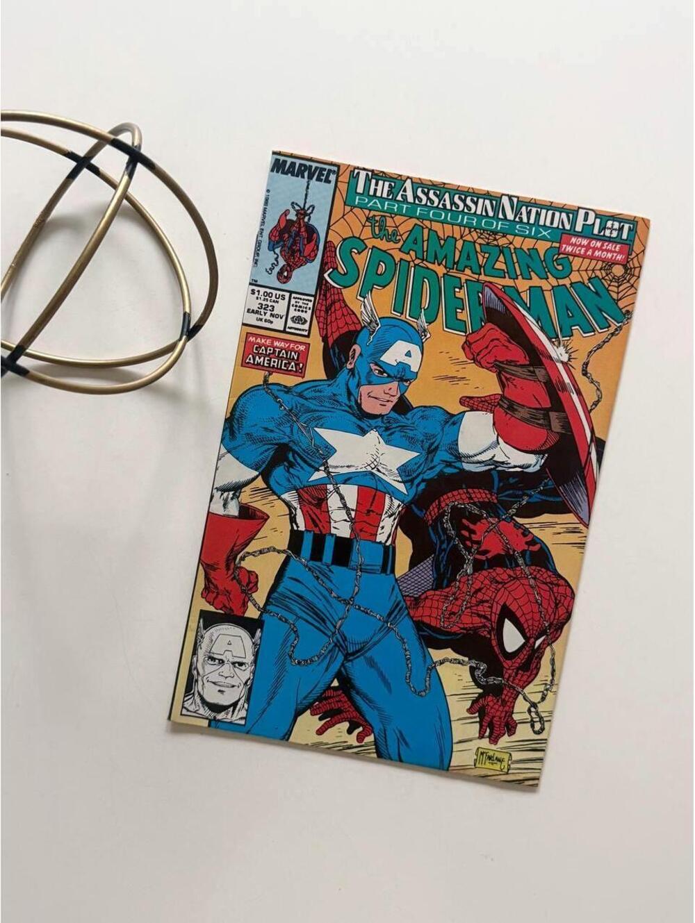 Amazing Spider-Man #323 (1989) Solo 1st App | Captain America, McFarlane - Comic
